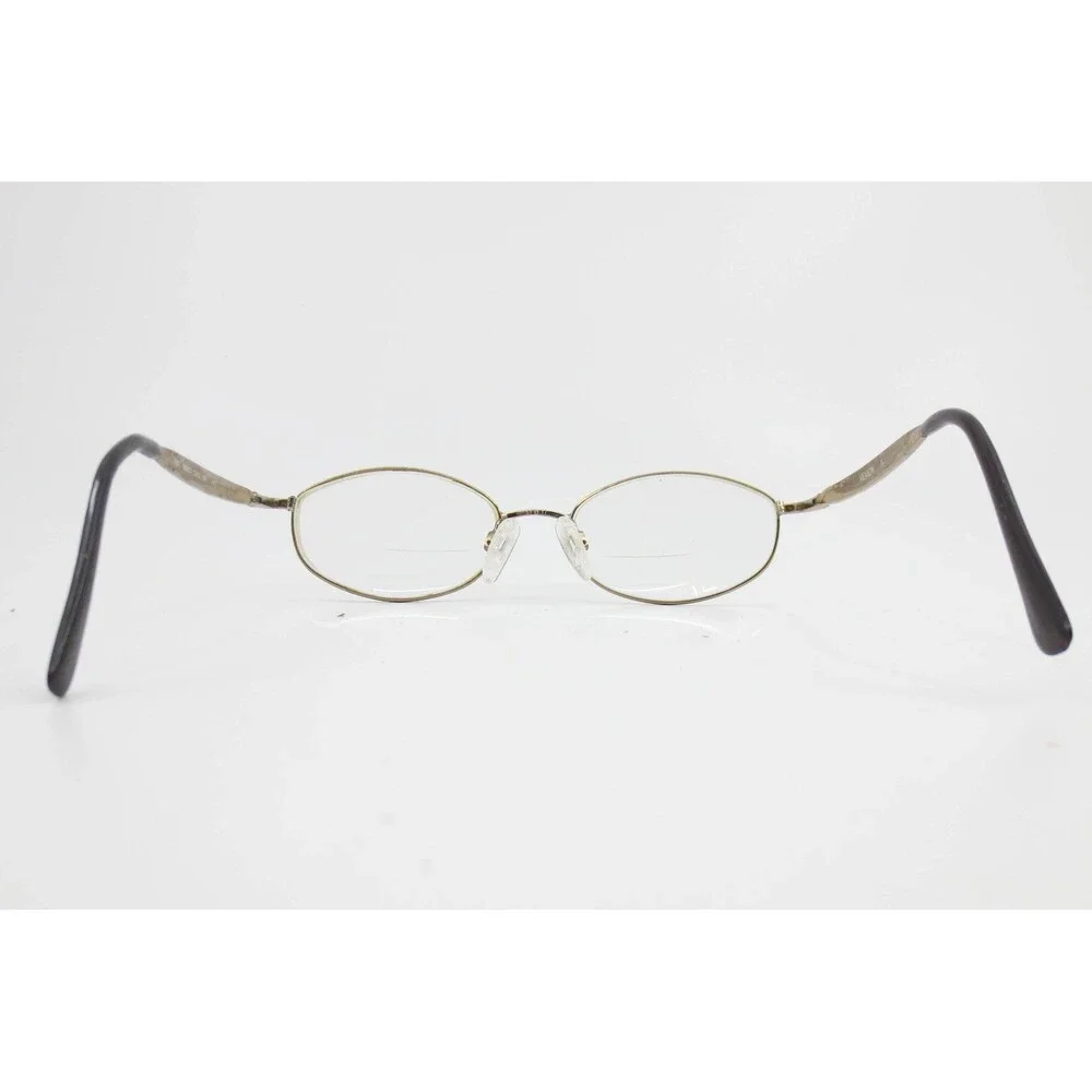 Revlon RV560 Smoked Topaz Oval Eyeglasses Floral Embossed Bronze Frames 130mm